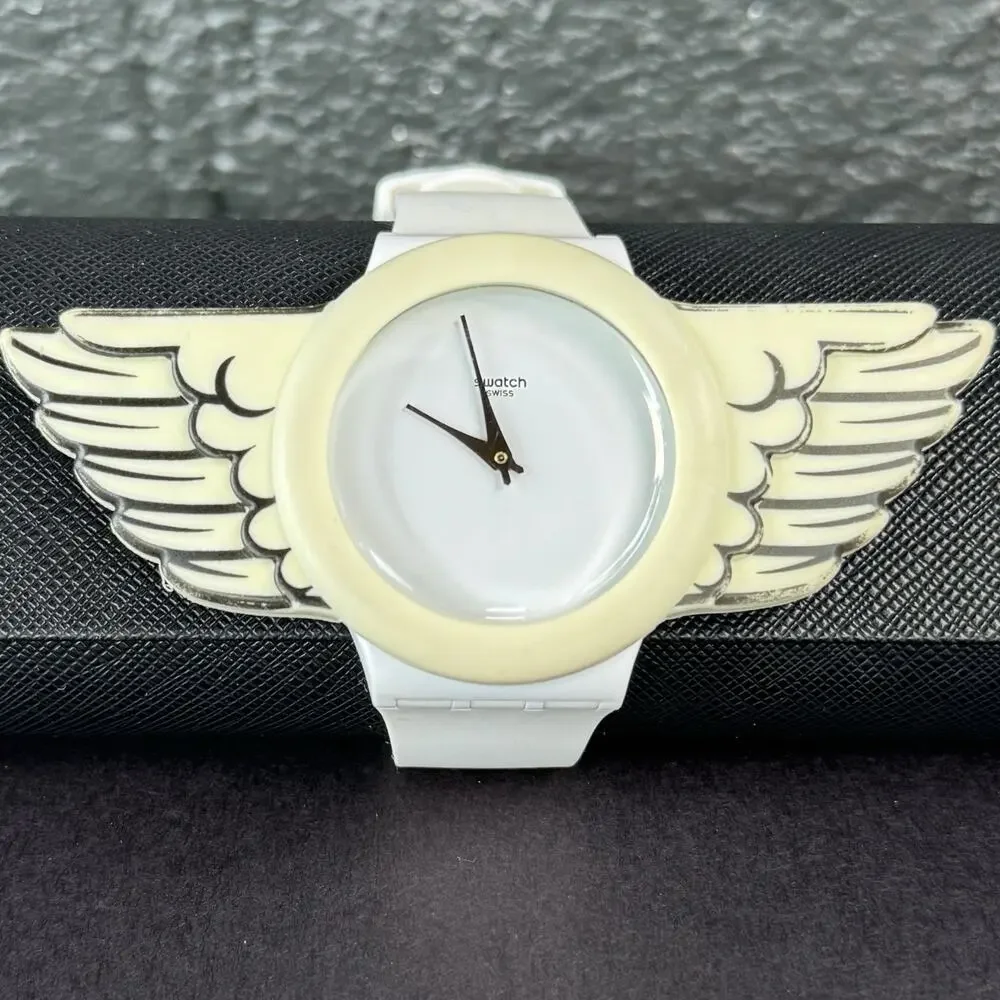 RARE Jeremy Scott Swatch Winged Watch SUOZ103 Limited Edition